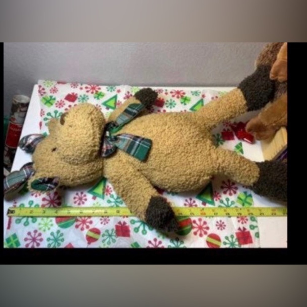 NEW 22" REINDEER PLUSH  Christmas Holiday   Ultra plush, soft n snuggly  Smoke - Picture 5 of 5